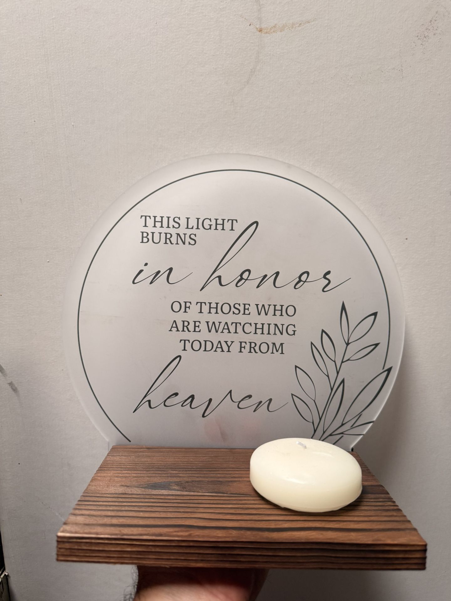 “In Loving Memory” Sign