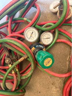 Blow torch hoses and gauges