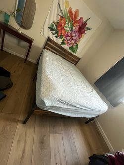 Bed frame and mattress