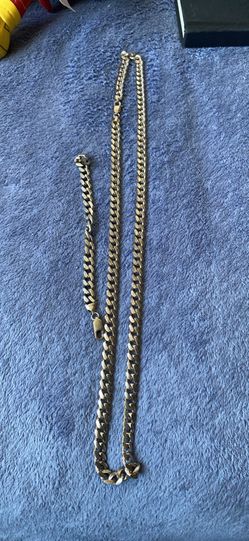 925 silver chain only big Cuban left