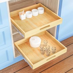 Pull Out Cabinet Organizer, 1 Pack 24"W x 21"D,