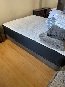 Like new mattress and base