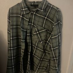 light green flannel 