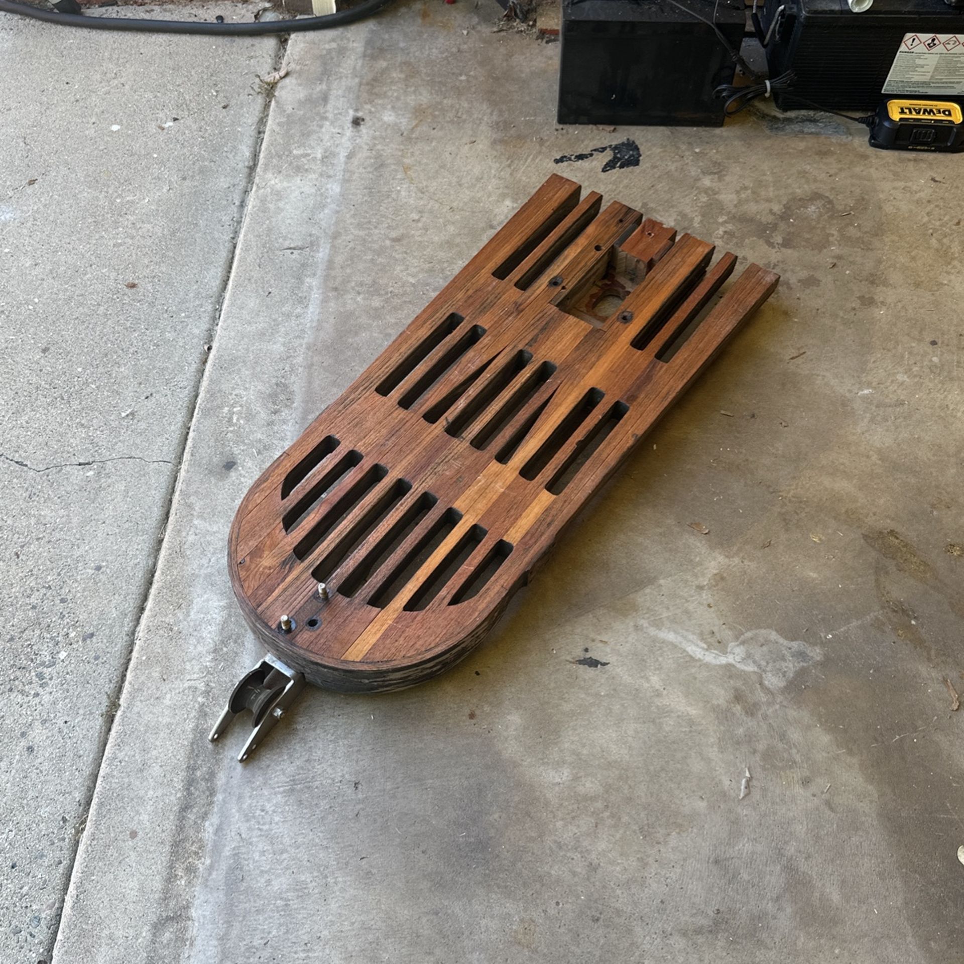 Teak Bow Pulpit With Anchor Roller