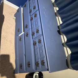 Blue dresser