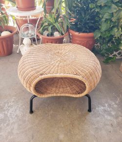 Ikea Rattan Side Table