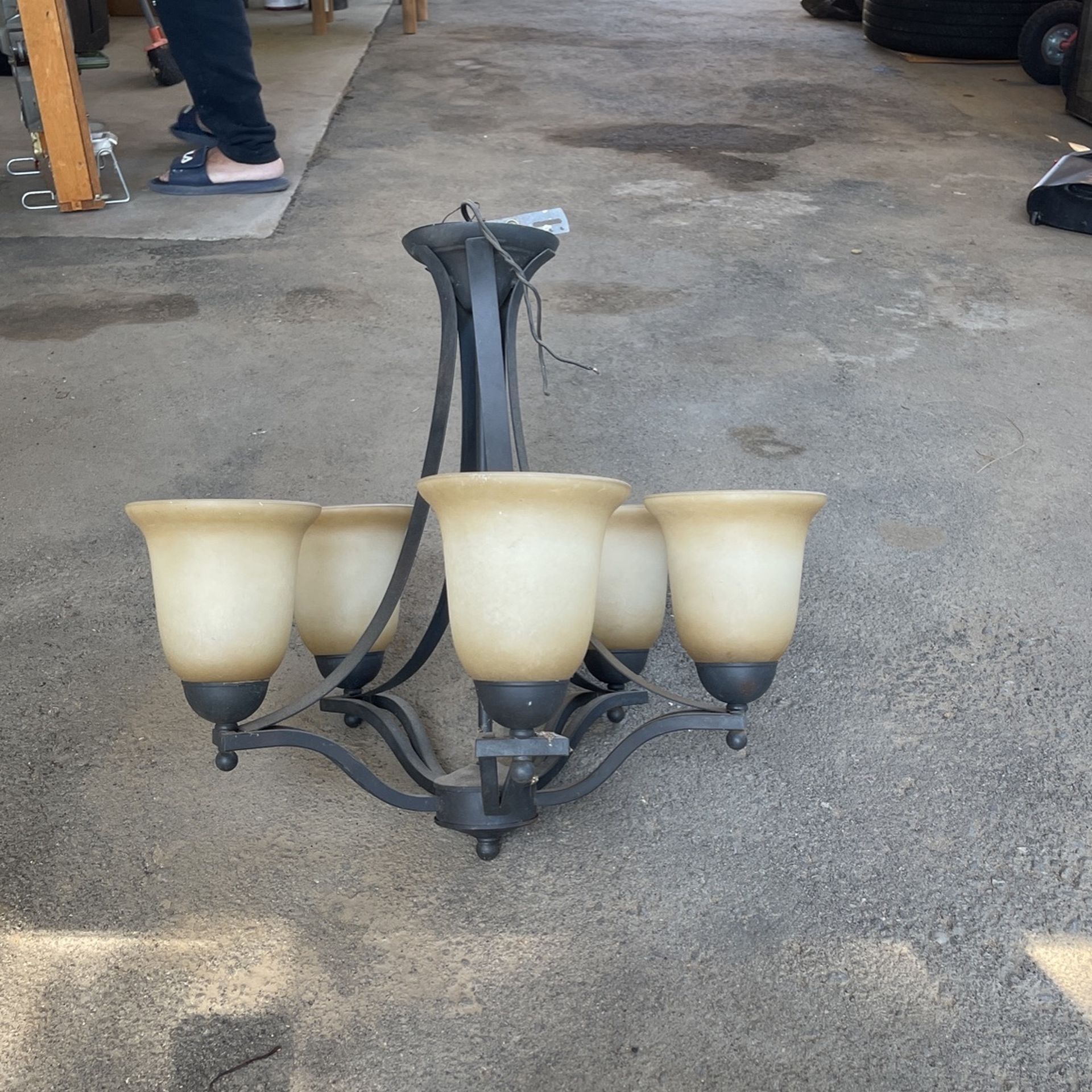 Steel Chandelier