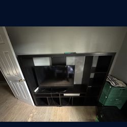 IKEA entertainment center And Shelves