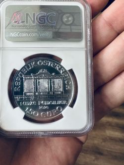 2026 Austrian Silver Philharmonic 1 oz NGC Slabbed