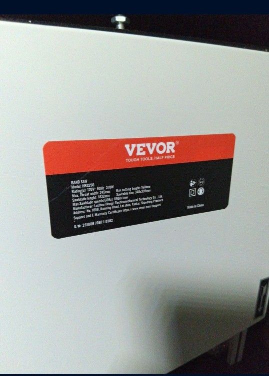 Vevor HBS250 Band Saw(Never Used),New Products : American Fashion Style Bags On Sale