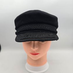 Vintage La Jolla Bay Company Black Greek Fisherman's/Mariners Hat Size M. 8