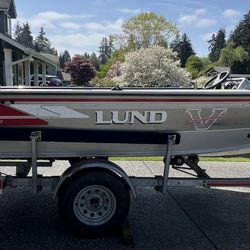 1992 Lund ProV Boat And Trailer 