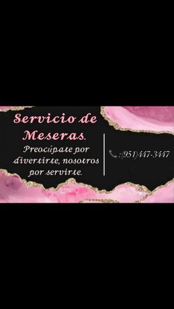 Meseras Para Tus Eventos Especiales !