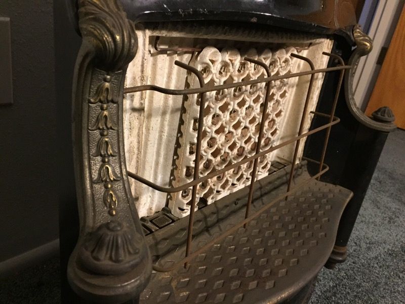 Antique Humphrey Radiantfire 31 gas fireplace heater porcelain cast