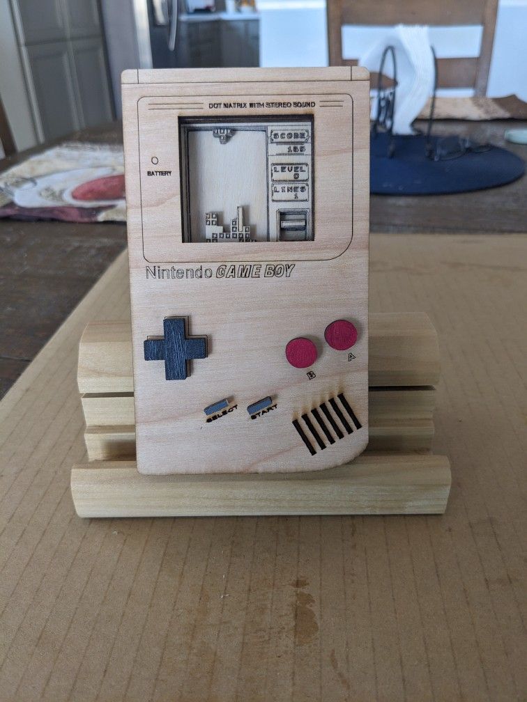 Custom Nintendo gameboy Wooden Display