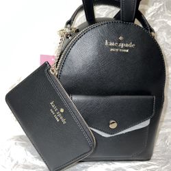 Kate spade Backpack & Wallet 💯 Authentic 