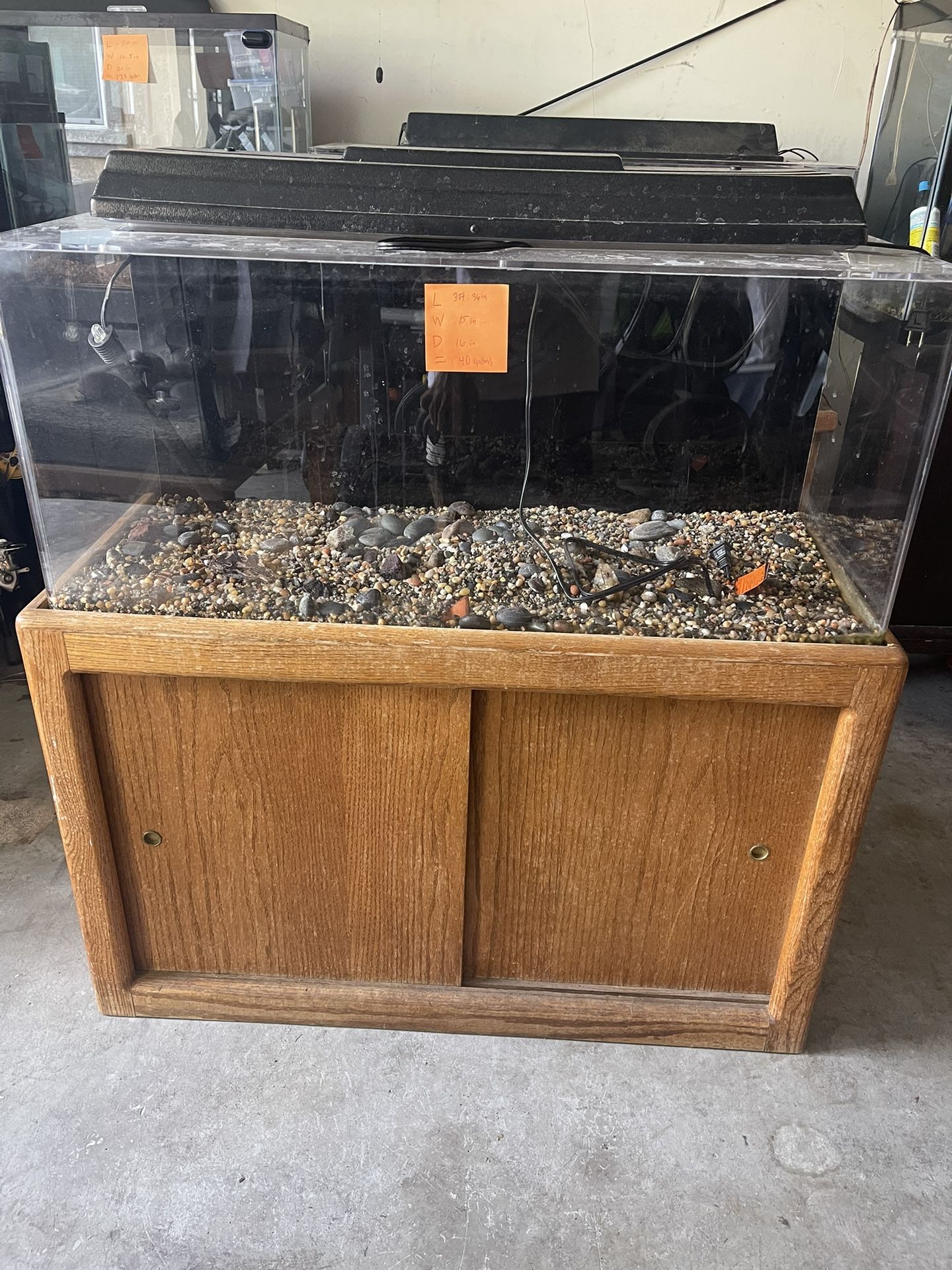 40 Gallon Acrylic, Fish Tank And Stand