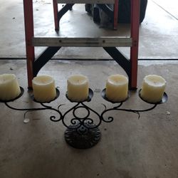 Candles And Holder