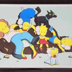 Kaws X Simpsons Wall Supreme boost Art offwhite Balenciaga glass funko