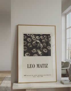 Leo Matiz "Sombreros de Palma" Colombian Art Poster - Escala Print, Framed