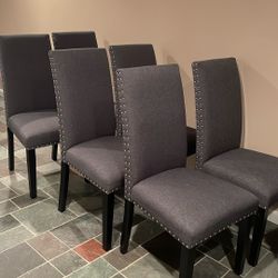 6 Chairs Grey/or Dark Grey 