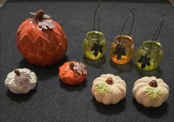 Fall cermaic/glass Table Decor