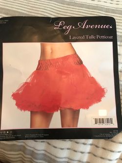 Poofy red costume skirt