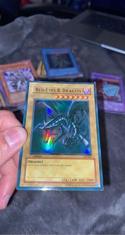 YUGIOH 1st Edition Red Eyes Black Dragon PSA 9 MINT  HAIR HOLO ERROR  SDJ  #001 for Sale in San Ramon, CA - OfferUp