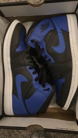 Air Jordan 1 Mids in the “Black Royal Blue”