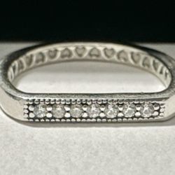 Authentic Pandora Brand New  Stacking Bar Ring  SZ 4.5/48