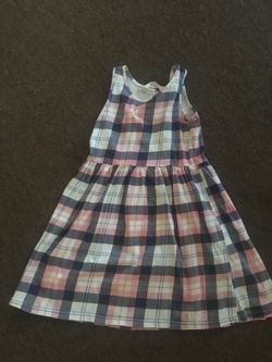 Plaid dress 6-8y