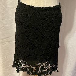 Black Lace Skirt Size M
