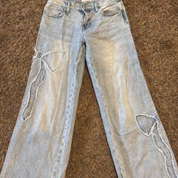 Low rise baggy jean size 24