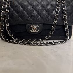 Chanel Medium Classic Flap With silver Hardware