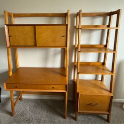All Modern Stiles Leaning/Ladder Desk and Bookcase (2 piece set)