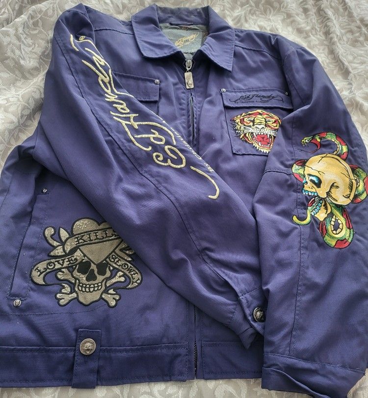 Ed Hardy Jacket Blue 2XL