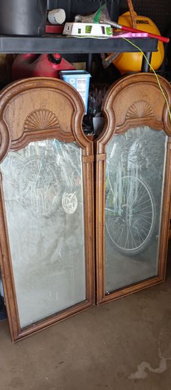 Two Large Antique Mirrors