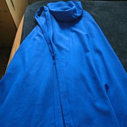Beautiful Blue Full Length Fully Lined Hooded Cape