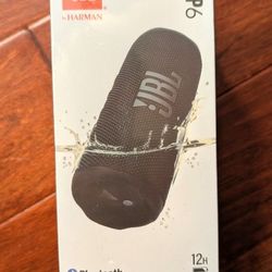 JBL FLIP 6 BLACK! NEW! WATERPROOF PORTABLE BLUETOOTH SPEAKER! SEALED!