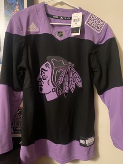 Blackhawks Cancer jersey