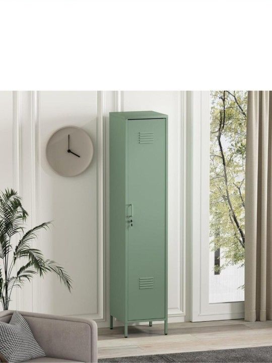 Manhattan Comfort Naomi Modern 15" Single Locker Storage Cabinet.