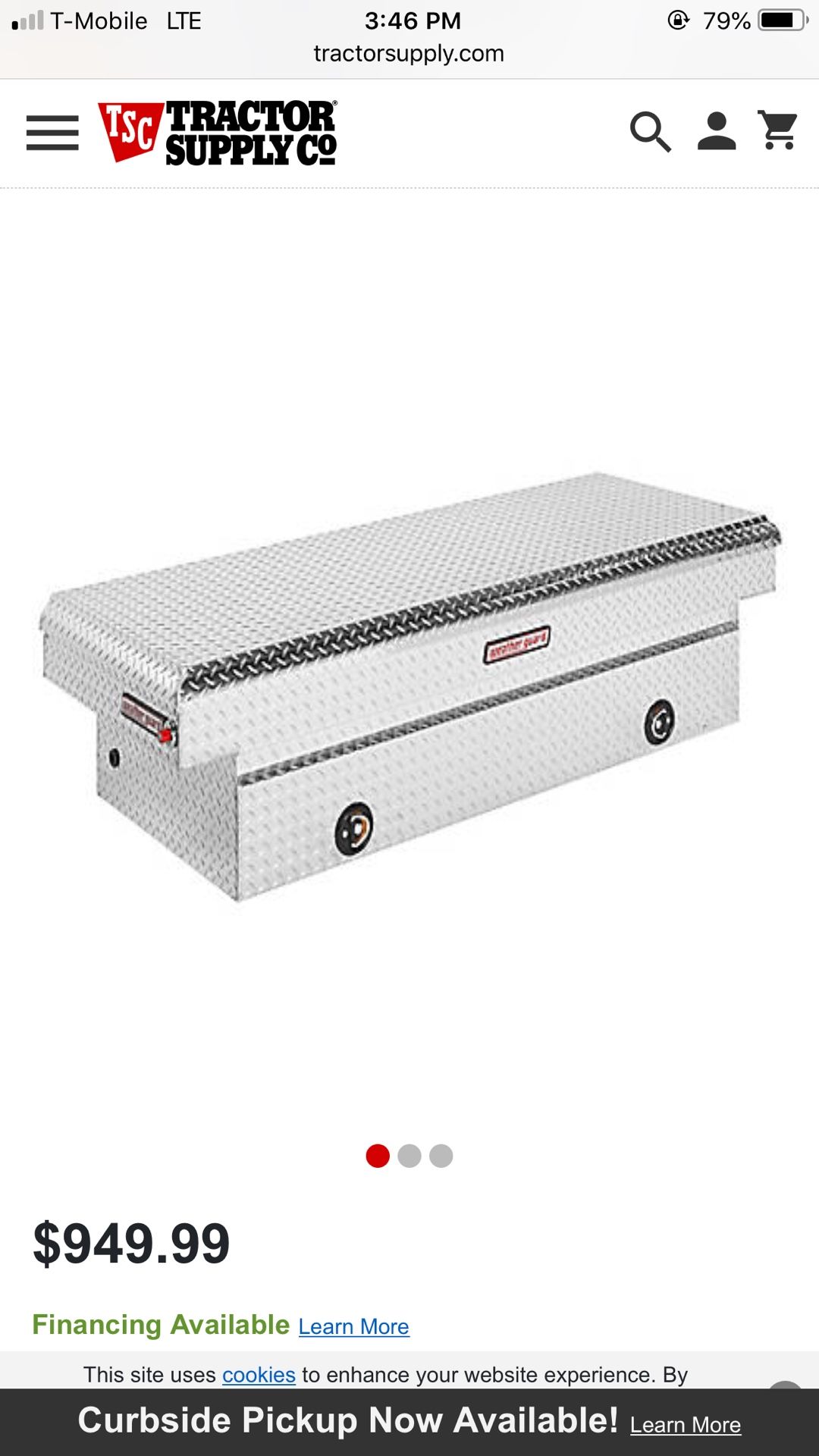 New in Box...Weatherguard aluminum tool box