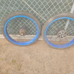 Set Of 26 INCH WHEELS For Electric BIKE 