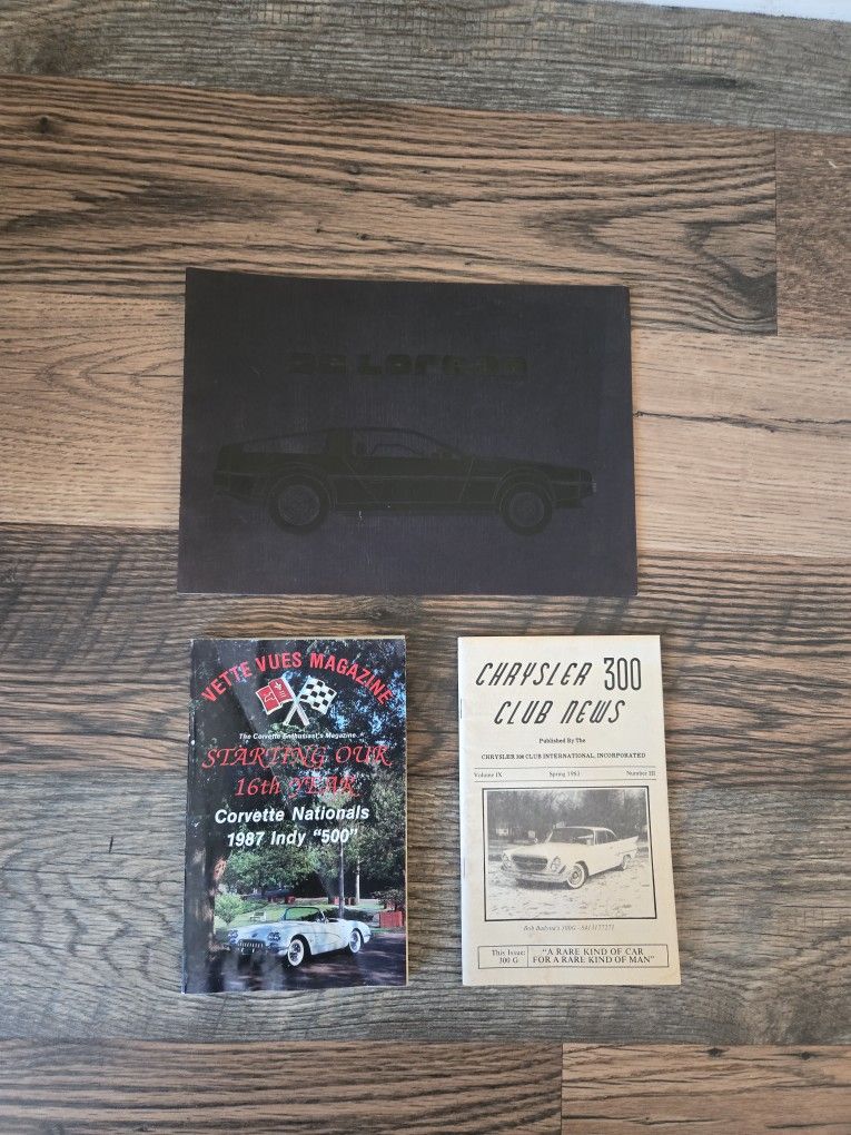 Vintage Car Books - Pamphlet?