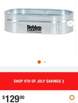 2 ft. x 1 ft. x 4 ft. Round End Tank