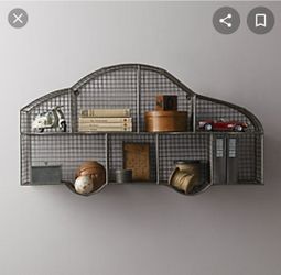 Car shape metal shelf