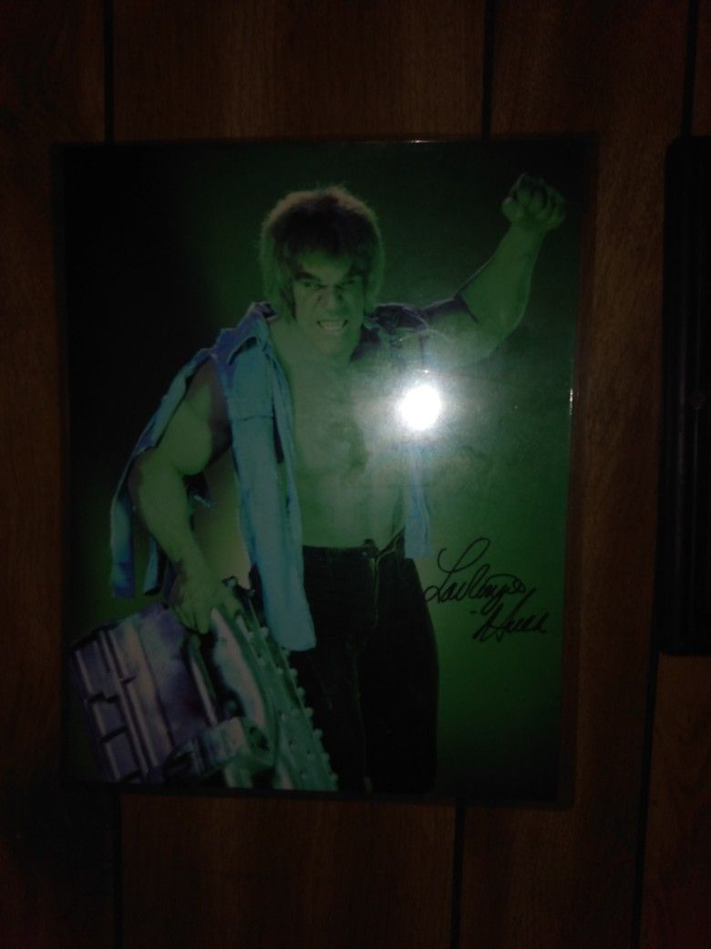 Lou Ferrigno The Incredible Hulk signed autographed 