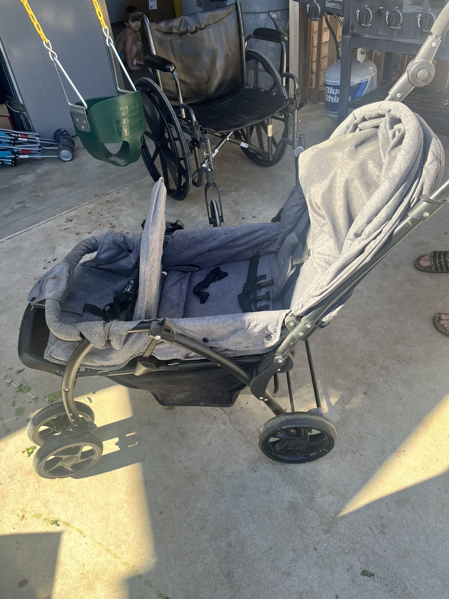 BABY JOY DOUBLE STROLLER