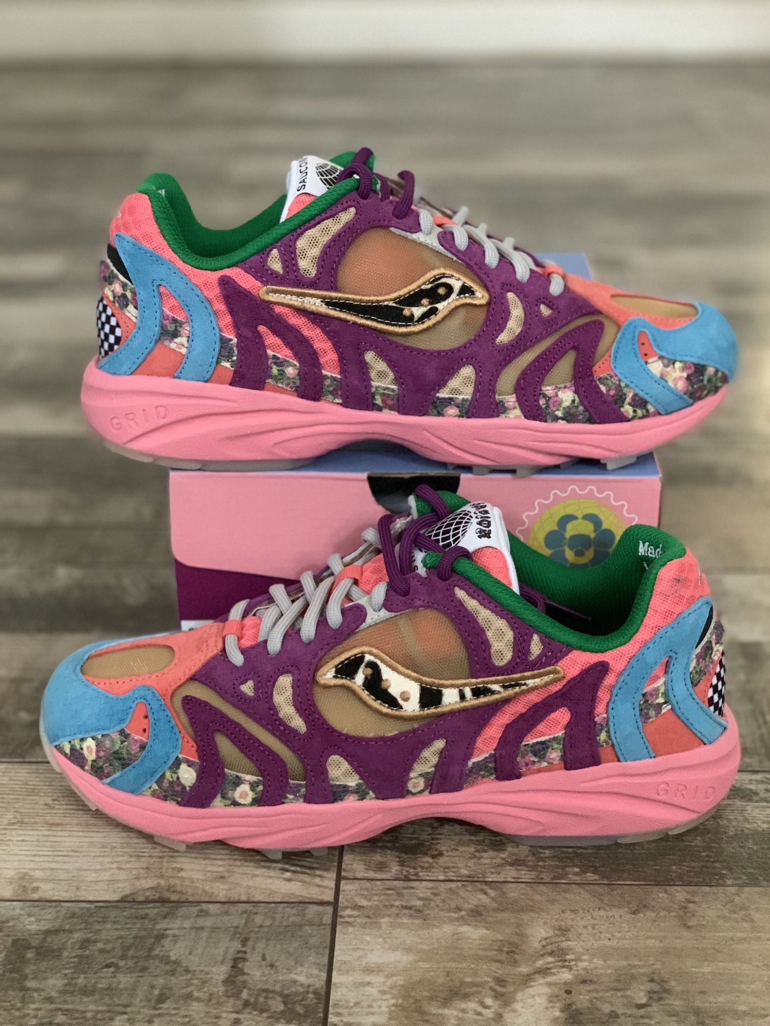 Jae Tips x Saucony Grid Azura 2000 Remember Who Fronted Size 9