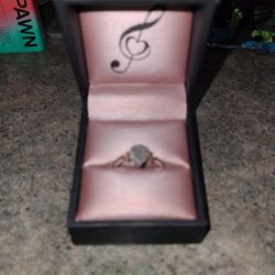 Silver And Diamond Promise Ring 